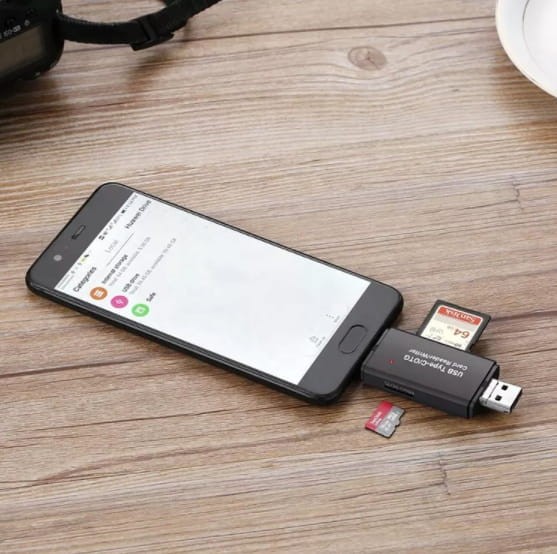 Czytnik Kart SD Adapter 5w1 Pendrive Micro USB USB-C OTG Zenwire BYL-2217TU - zdjęcie 3