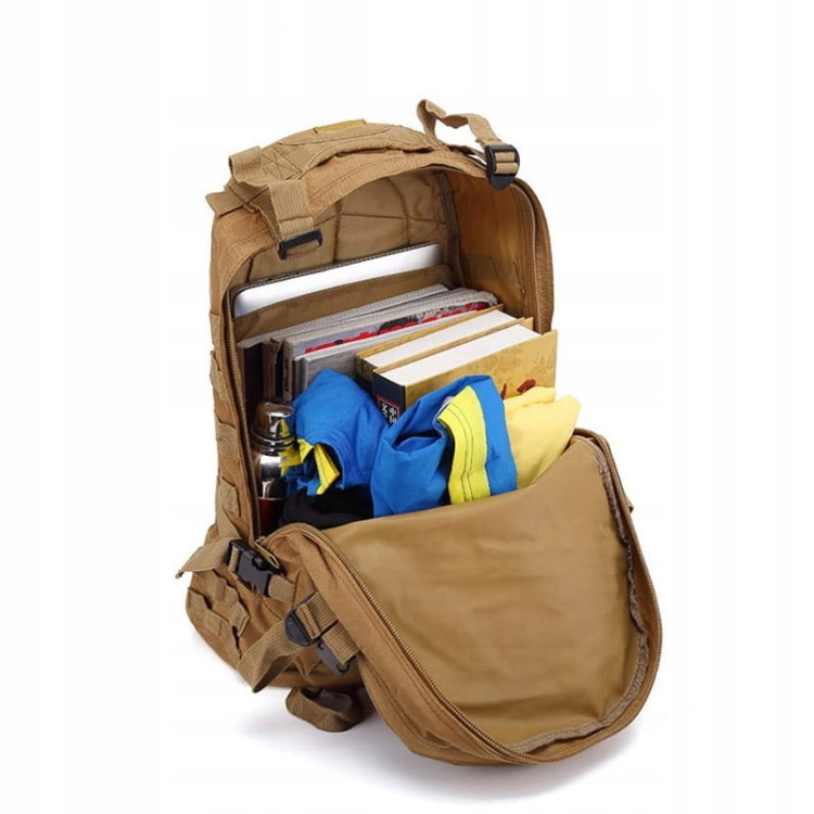 PLECAK Wojskowy Turystyczny Militarny Taktyczny KHAKI 40L Zenwire - zdjęcie 4