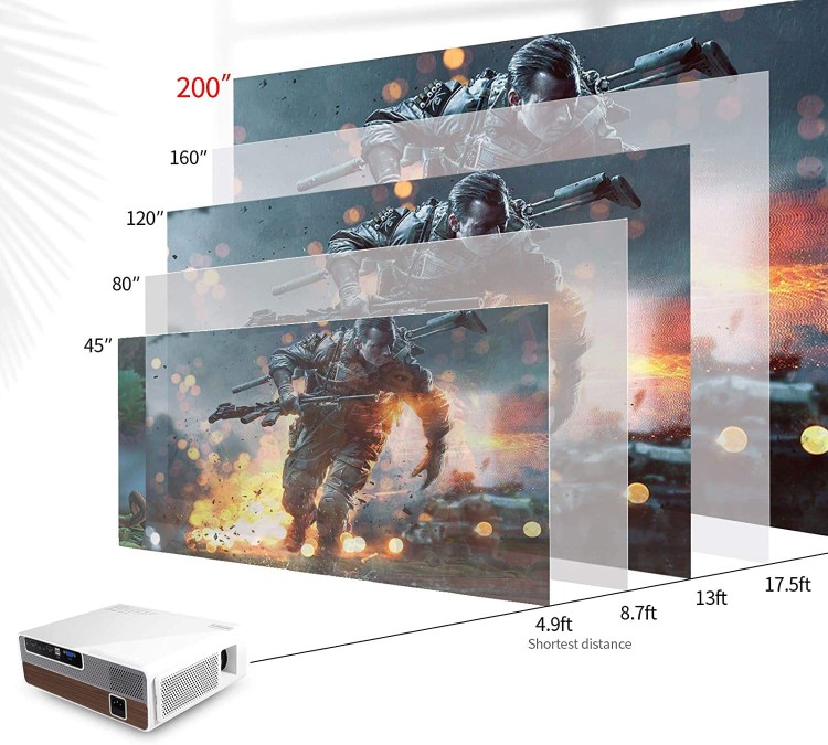 Projektor Rzutnik Full HD 4K Zenwire Q9 - zdjęcie 23