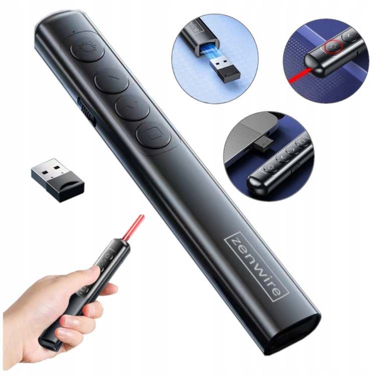 Wskaźniki i prezentery laserowe bezprzewodowe piloty do prezentacji - Zenwire - Odkryj