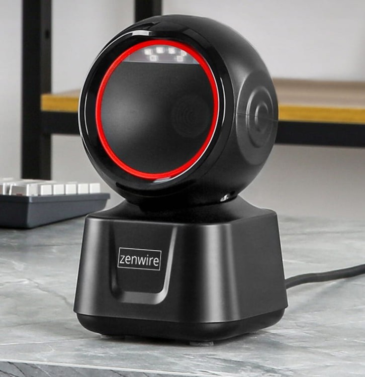 Czytnik Kodów Kreskowych Skaner QR 1D 2D USB Przewodowy Stacjonarny EAN GS1 Zenwire X9006 - zdjęcie 3