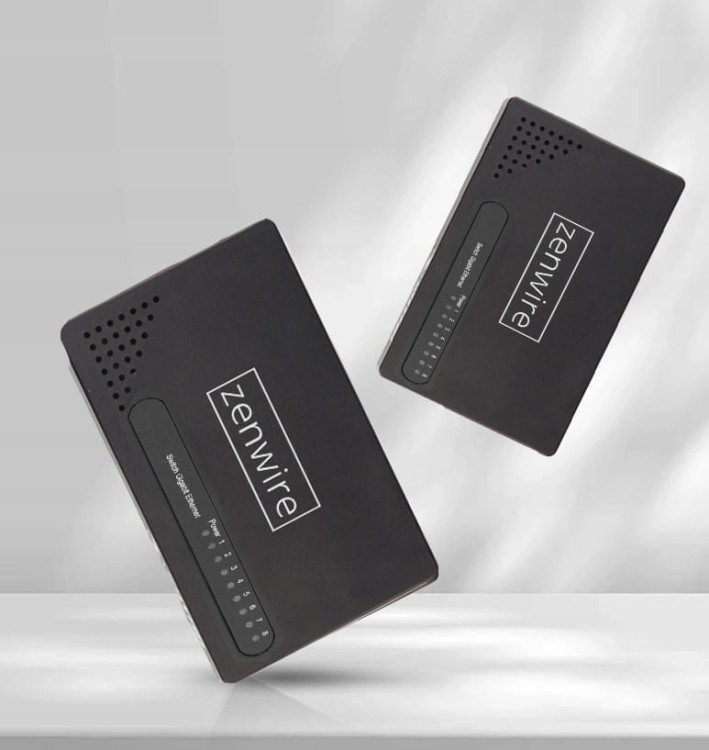 Switch 8 Portów Gigabit Ethernet 1000 MBps Rozdzielacz Przełącznik LAN Zenwire SG1008 - zdjęcie 3
