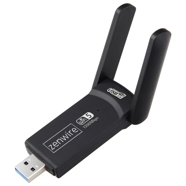 Adapter Karta Sieciowa USB 3.0 WiFi 1300Mb Zewnętrzna 5Ghz Zenwire WD-4605AC - zdjęcie 8