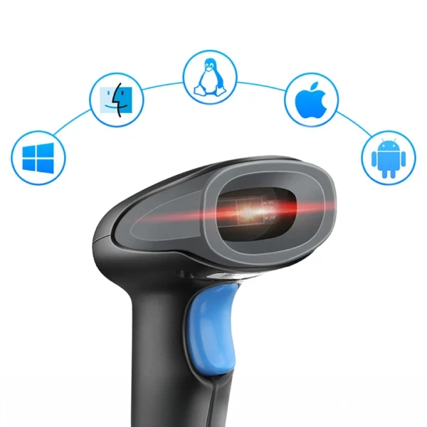 Czytnik Skaner Kodów Kreskowych Stacjonarny Laserowy EAN USB Przewodowy 1D J13 - zdjęcie 8