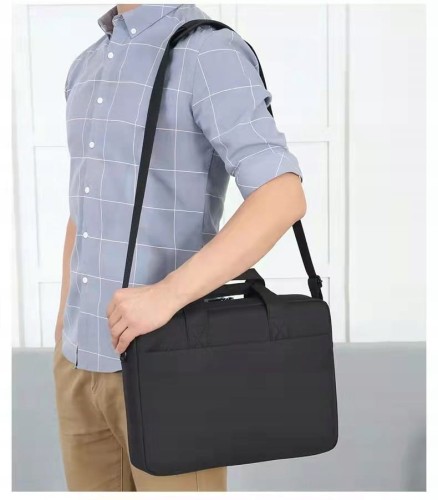 TORBA na Laptopa Notebooka 14 15 15,6 cali CZARNA - zdjęcie 2
