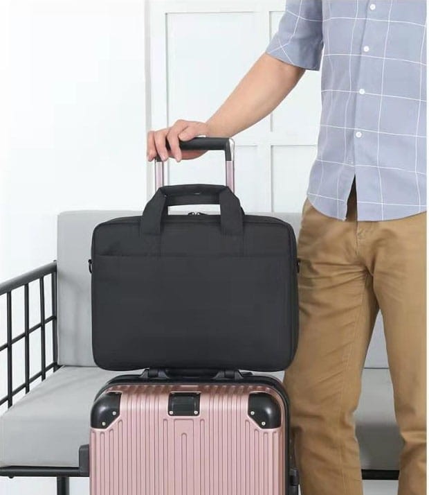 TORBA na Laptopa Notebooka 14 15 15,6 cali CZARNA - zdjęcie 3