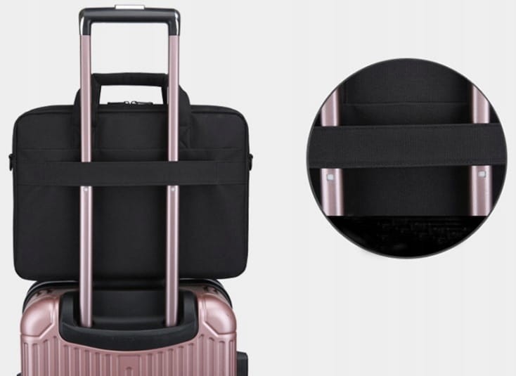 TORBA na Laptopa Notebooka 14 15 15,6 cali CZARNA - zdjęcie 5