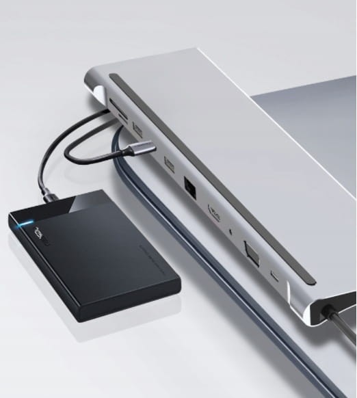 STACJA DOKUJĄCA HUB USB-C 11w1 VGA RJ45 HDMI 4K do Macbook M1 M2 M3 Zenwire BYL-2017 - zdjęcie 6